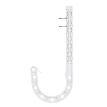 OATEY 3 in. x 7-1/2 in. DWV J-Hook - White Package Of 4