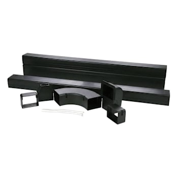 DIVERSITECH SpeediChannel 4 In. Installation Kit with Channel Black