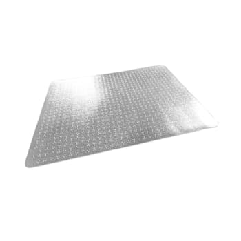 Floortex Trylok® Vinyl Rectangular Chair Mat For Low Carpets Up To 1/4" 29x47"