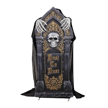 Haunted Hill Farm 4' Reaper With Tombstone
