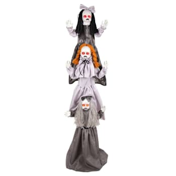 Haunted Hill Farm 5' 9" Triple Zombie Girls