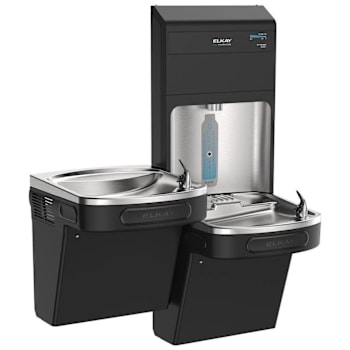 Elkay Pro Filtration Connected Bottle Fill Station & Bi-Level Ada Cooler Refrig