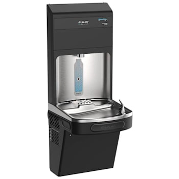 Elkay Pro Filtration Connected Bottle Filling Station & Single Ada Cooler Refrig
