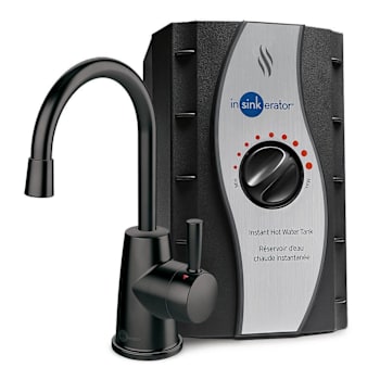 Insinkerator Instant Hot Water Dispenser, Near Boiling, Matte Black Faucet
