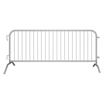 Angry Bull Barricades 8.5 Ft Economy Pre-Galvanized Steel Barricade Package Of 8