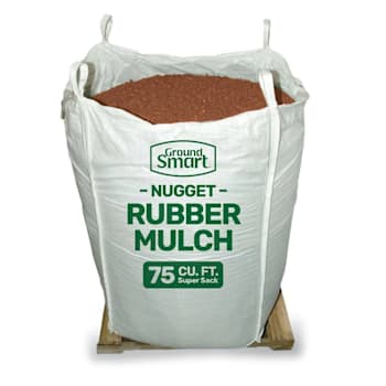 Groundsmart 75 Cu. Ft. Red Groundcover Rubber Mulch Nuggets