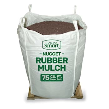 Groundsmart 75 Cu. Ft. Brown Groundcover Rubber Mulch Nuggets