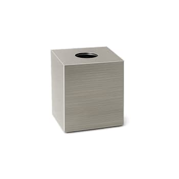 FORTIS TISSUE BOX COVER - BRUSHED SILVER Case Of 4