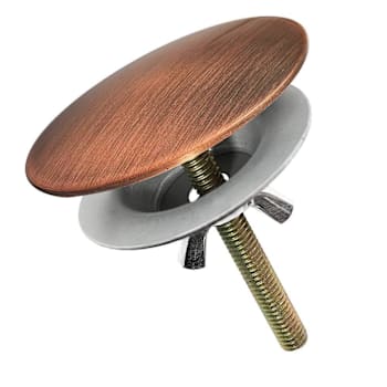 WESTBRASS 2" Brass Kitchen Sink Hole Cover in Antique Copper