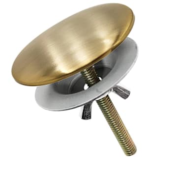 WESTBRASS 2" Brass Kitchen Sink Hole Cover in Champagne Gold