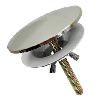 WESTBRASS 2" Brass Kitchen Sink Hole Cover in Polished Nickel