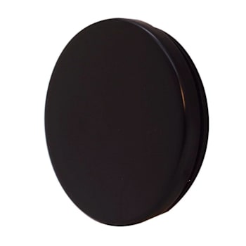 WESTBRASS Illusionary Brass Bathtub Overflow Faceplate in Matte Black