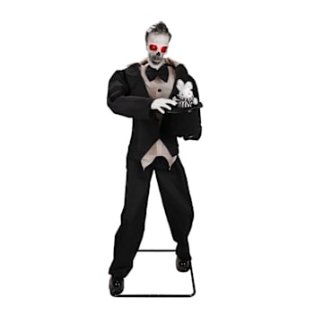 Haunted Hill Farm 5'11" Standing Animated Magician