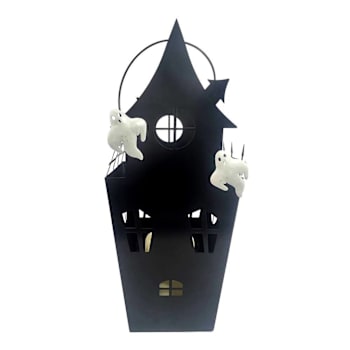 Haunted Hill Farm 15" LED Metal Haunted House Decoration