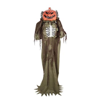 Haunted Hill Farm 5'8" Standing Pop-Up Head Pumpkin Man
