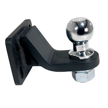 Vestil Steel Single Ball Hitch Mount 4 In. Length For E-Tug-HD Models Black