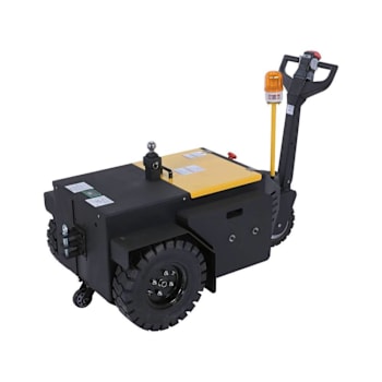 Vestil Steel Heavy Duty Electric Powered Tugger 18000 Lb. Pulling Capacity Black