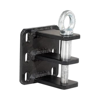 Vestil Steel Double Pin Hitch For E-Tug-HD Models Black