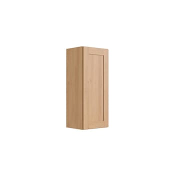 CNC Cabinetry Luxor Single Door Wall Cabinet, 15"W x 24"H x 12"D, Harvest