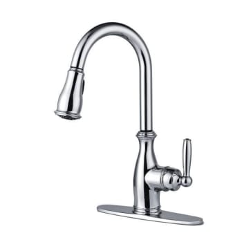 Image for Moen Brantford One-Handle High Arc Pulldown Kitchen Faucet Chrome Finish from HD Supply