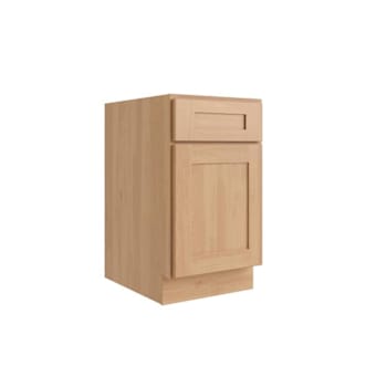 CNC Cabinetry Luxor Single Left Door Base Cabinet, ADA, 5 Piece, 21"W, Harvest