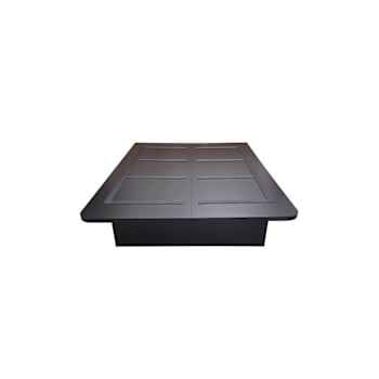 HOLLYWOOD BED FRAME COMPANY Wilshire Platform Bed, 14" Height, Black, Qn