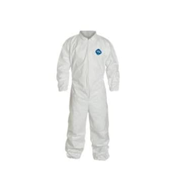 DuPont 3X-Large White Tyvek® 400 Disposable Hooded Coverall With Attached Boots