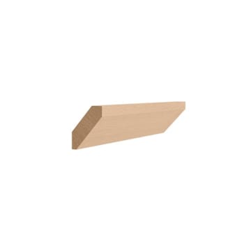 CNC Cabinetry Luxor Finished Crown Molding, Shaker, 2"H x 96"L, Harvest