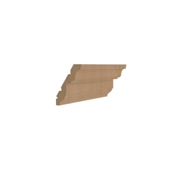CNC Cabinetry Luxor Traditional Crown Molding, 3.5"W x 96"L, Harvest