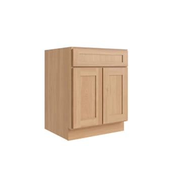 CNC Cabinetry Luxor Double Door Sink Base Cabinet, 5 Piece, 24"W x 18"D Harvest