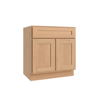CNC Cabinetry Luxor Double Door Sink Base Cabinet, 5 Piece, 36"W x 21"D, Harvest
