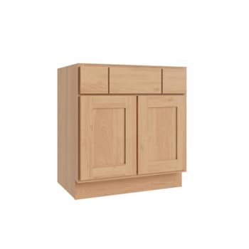CNC Cabinetry Luxor Double Door Vanity Base Cabinet, 36"W x 21"D, Harvest