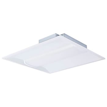 Satco 2X2 LED Single Basket Troffer, Select CCT And Watt, White, Package Of 2