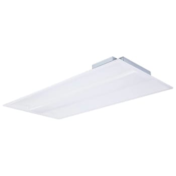 Satco 2X4 LED Single Basket Troffer, Select CCT And Watt, White, Package Of 2
