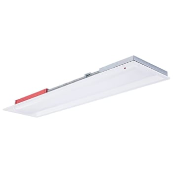Satco 1X4 LED Single Basket Troffer With Emergency Battery, Select CCT, White