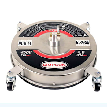 Simpson Universal 16.5" Pressure Washer Surface Cleaner For Cold Water Use