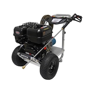 Simpson Aluminum Retail Series 4400 Psi 4 Gpm Crx 420 Engine Cat Triplex Pump Recoil Start Gas Cold Water Pressure Washer