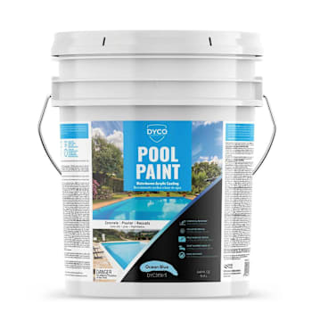Dyco Pool Paint Waterborne Acrylic Coating, Ocean Blue, 5 Gallon