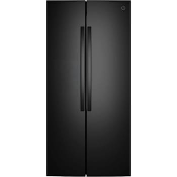 Image for GE 25 Cu. Ft. Icemaker Ready Garage Ready Side-By-Side Refrigerator Black from HD Supply