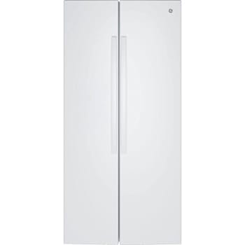 GE 25 Cu. Ft. Icemaker Ready Garage Ready Side-By-Side Refrigerator White