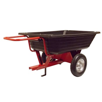 Milwaukee 650 Lb. Capacity Poly Push/Pull Dump Cart Trailer