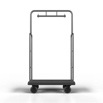Hospitality 1 Source Cruiser Bellman's Cart Hammertone Finish 800 lb Cap