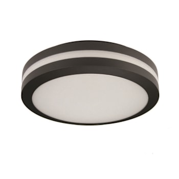 Liteco Lunar Vapor Tight Black Fixture With White Lens, Switchable CCT