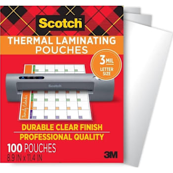 Scotch Thermal Laminating Pouches 6 Packs Per Case Of 600