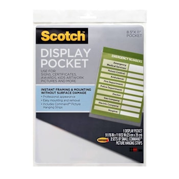 Scotch Display Pockets Clear Display Case Of 48