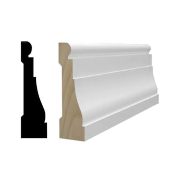 Reso 11/16" x 2-1/4" x 99" Primed Finger Joined Pine Casing Molding, 5 Pieces