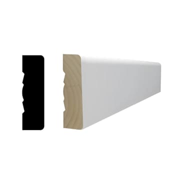 Reso 11/16" x 2-1/4" x 85" Primed Finger-Joined Pine Casing Molding, 5 Pieces
