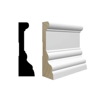 Reso 1" D x 3-1/2" W x 99" L Primed Finger-Joined Pine Casing Molding, 1 Piece