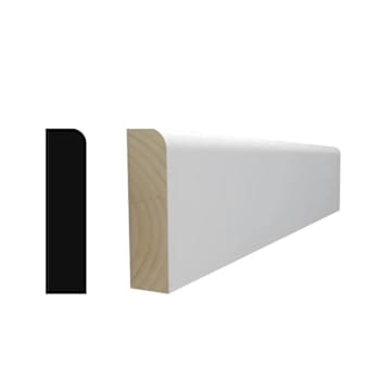 Reso 3/8" x 1-1/4" x 85" Primed Finger-Joined Pine Doorstop Molding, 5 Pieces