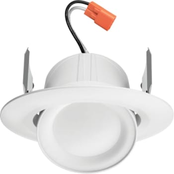 Juno RetroBasics 4" Adjustable Switchable LED Trim Kit, White